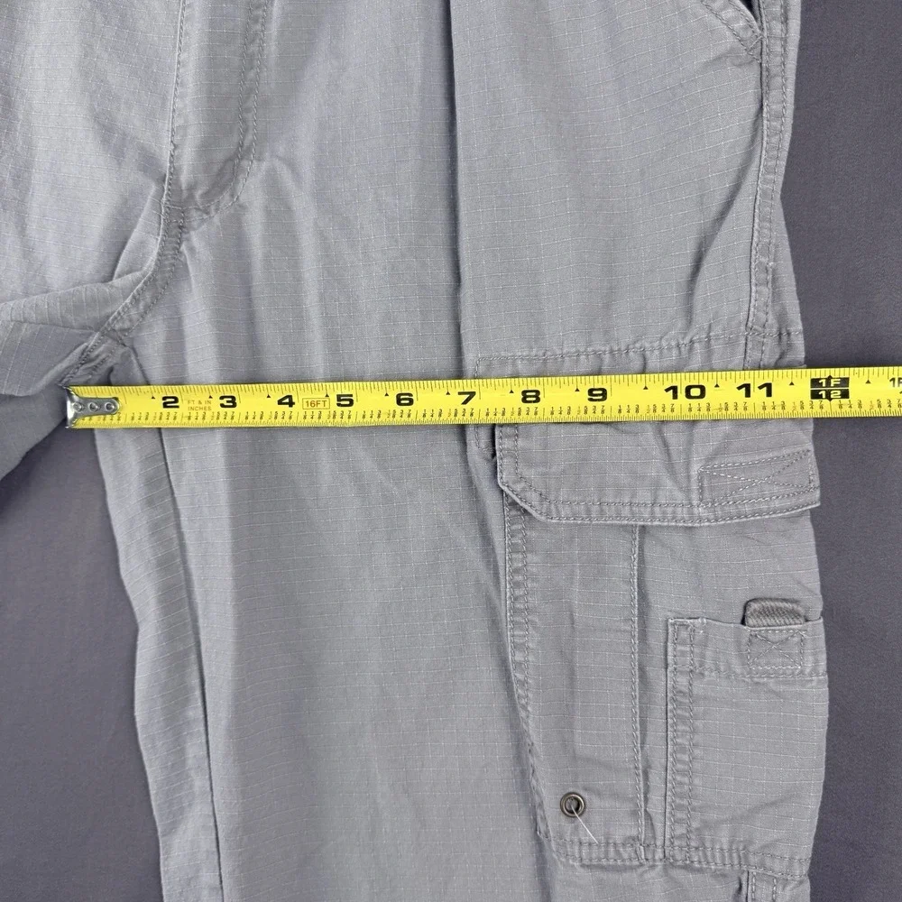 RedHead Brand Co. Men's Gray Ripstop Cotton Cargo Pants 32